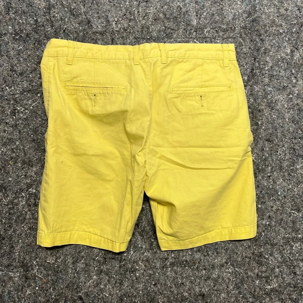 HM LOGG Mens Yellow Chino Shorts Size 30 Regular Fit Cotton‎ Summer Casual